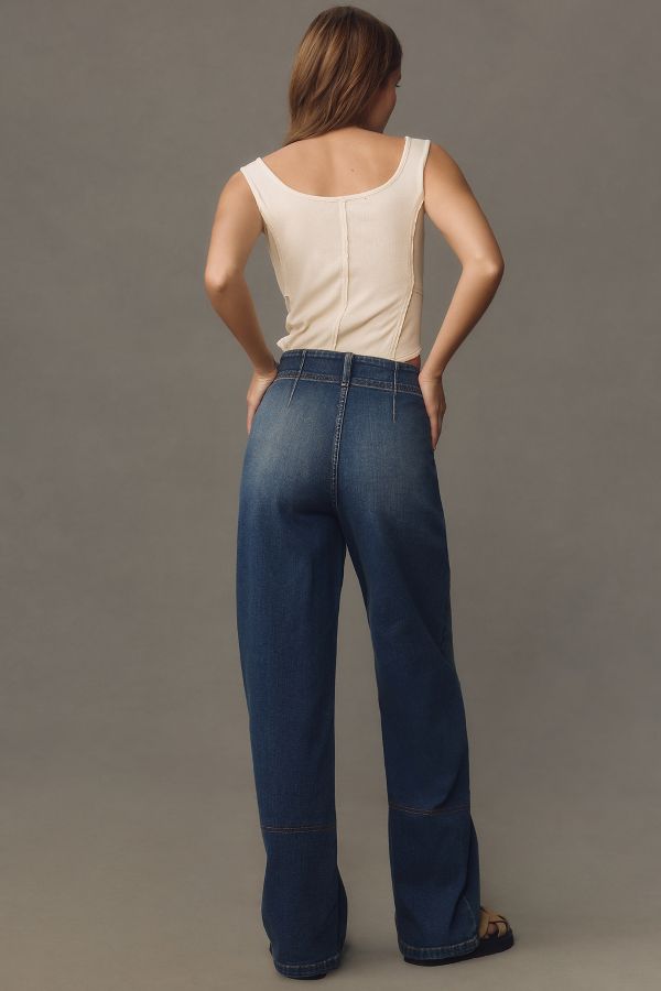 Slide View: 4: Pilcro Eventide Hose Hohe Taille Weites Bein Jeans