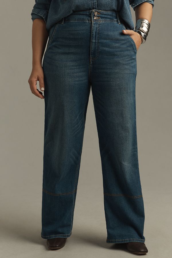 Slide View: 7: Pilcro Eventide Hose Hohe Taille Weites Bein Jeans