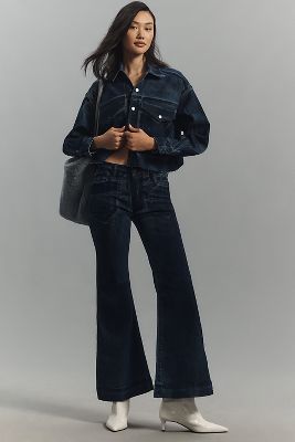 Pilcro Retro Flare Mid-Rise Jeans