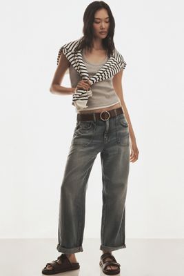 The Jenna Mid-Rise Relaxed Jeans by Pilcro