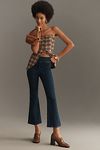 Thumbnail View 1: FRAME Jetset High-Rise Crop Mini Boot Pintuck Jeans