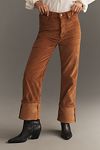 Thumbnail View 2: The Scotty Cuffed High-Rise Straight-Leg Jeans by Pilcro: Corduroy Edition