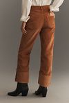 Thumbnail View 5: The Scotty Cuffed High-Rise Straight-Leg Jeans by Pilcro: Corduroy Edition