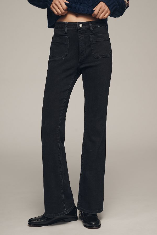 Slide View: 2: Die Icon Flare Jeans von Pilcro: Mittlere-Taille Edition