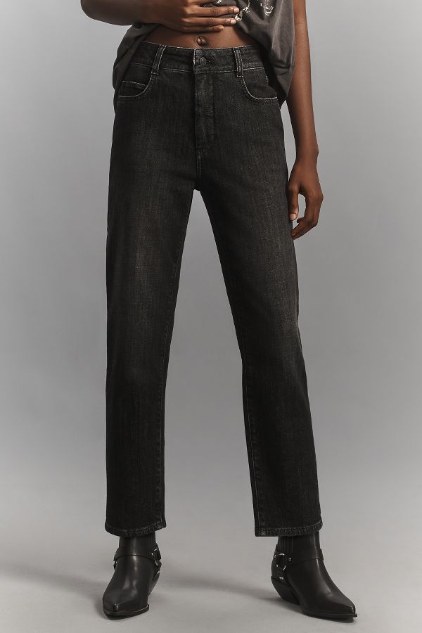 Slide View: 3: Pilcro High-Rise Slim Taperered Jeans