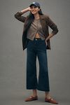 Thumbnail View 1: Die Colette Cropped High-Rise Wide-Leg Jeans von Maeve: Jeanius Knit Edition