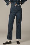 Thumbnail View 2: The Annie High-Rise Straight-Leg Jeans by Pilcro: Embellished Edition