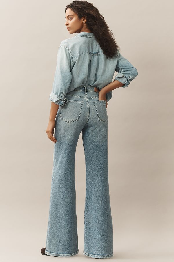 Slide View: 5: 7 For All Mankind Jo Ultra High-Rise Wide-Leg Jeans