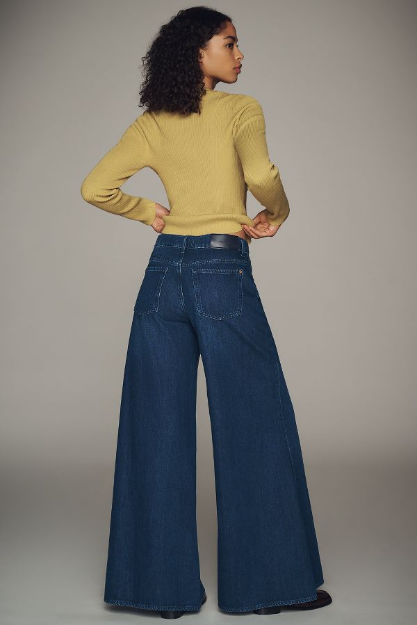 Slide View: 4: 7 For All Mankind Willow High-Rise Super Wide-Leg Jeans