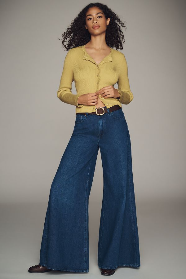 Slide View: 2: 7 For All Mankind Willow High-Rise Super Wide-Leg Jeans