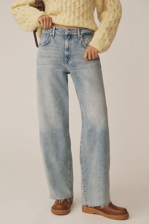 Slide View: 2: 7 For All Mankind Bonnie High-Rise Barrel Jeans