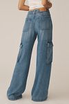 Thumbnail View 4: 7 For All Mankind Cargo High-Rise Wide-Leg Jeans