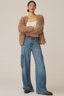 7 For All Mankind Cargo High-Rise Wide-Leg Jeans