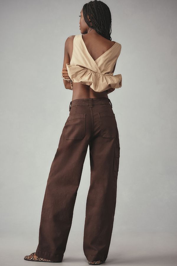 Slide View: 3: Joe's Jeans Chloe Utility Wide-Leg Pants