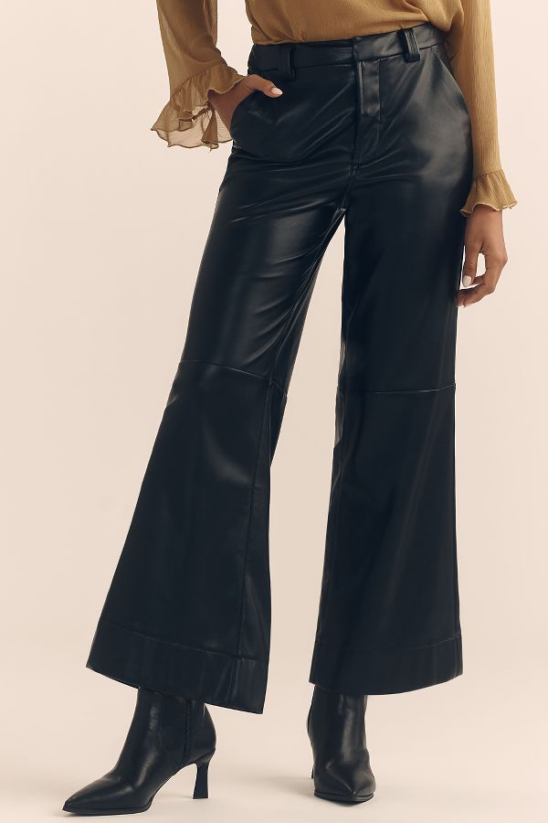 Slide View: 2: Joe's Jeans The Mia Faux-Leather Cropped Pants