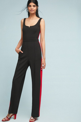 donna morgan black and white jumpsuit