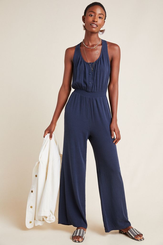 Ink Wide-Leg Jumpsuit | Anthropologie