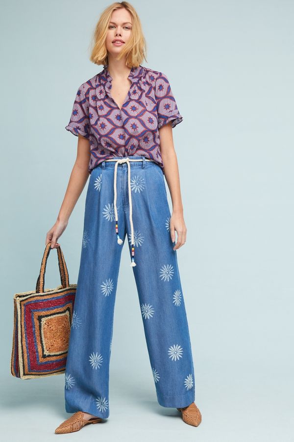 Splendid X Margherita Palazzo Pants Anthropologie