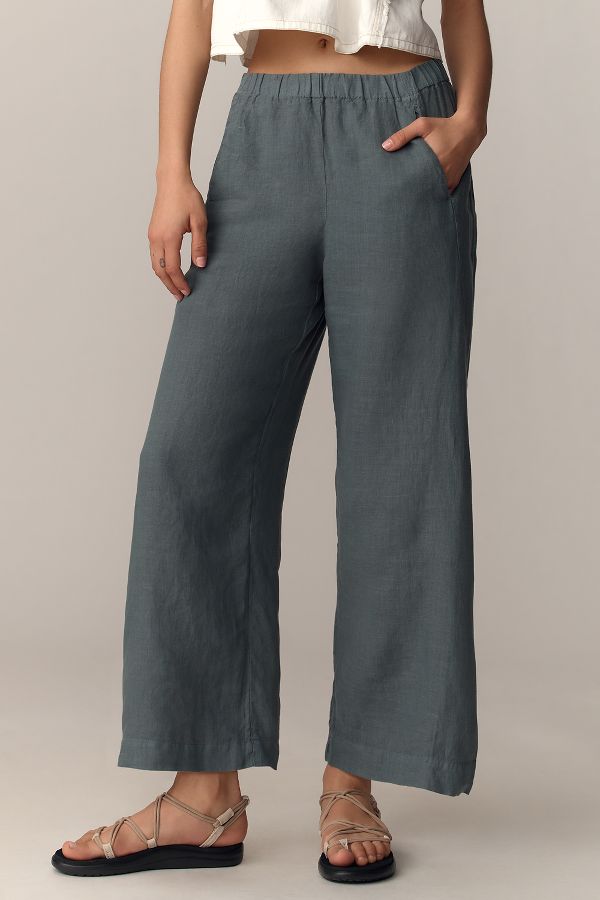 Slide View: 2: Velvet by Graham & Spencer Lola Linen Pants