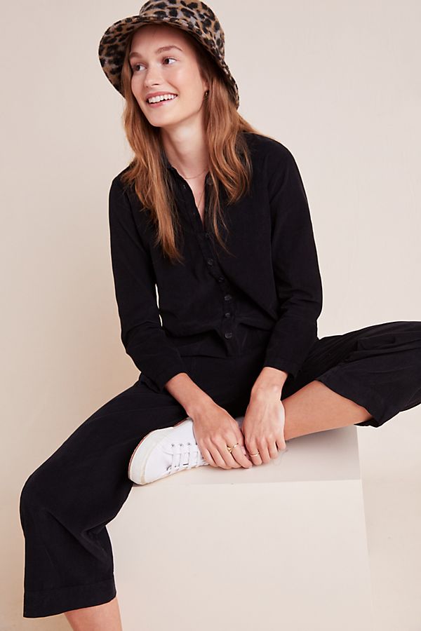 Slide View: 1: Delaney Corduroy Jumpsuit