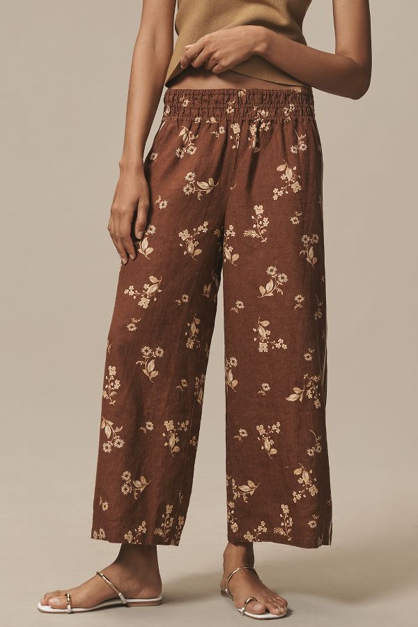 Slide View: 2: The Somerset Pull-on Pants: Printed Linen Edition