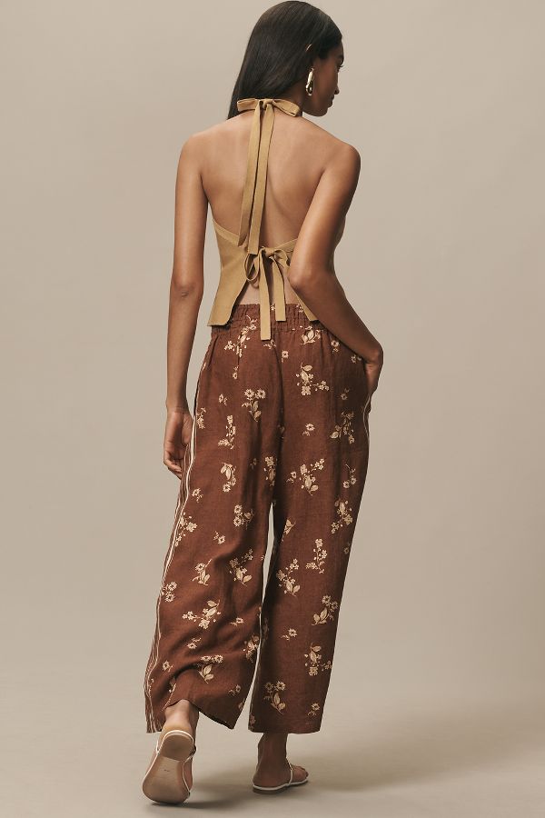 Slide View: 3: The Somerset Pull-on Pants: Printed Linen Edition