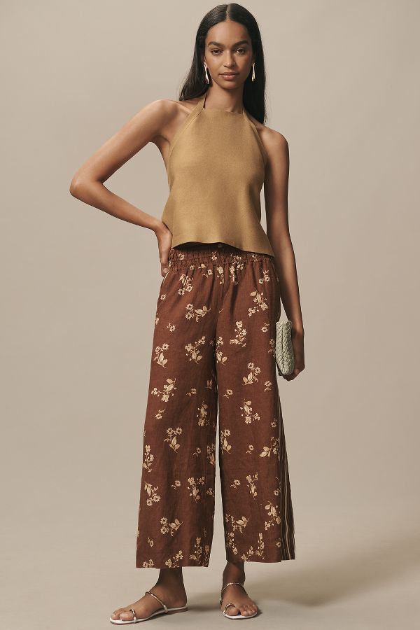 Slide View: 1: The Somerset Pull-on Pants: Printed Linen Edition