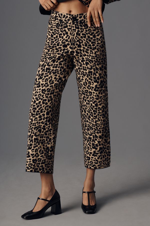 Slide View: 2: The Colette Cropped Wide-Leg Pants by Maeve: Sweater Edition