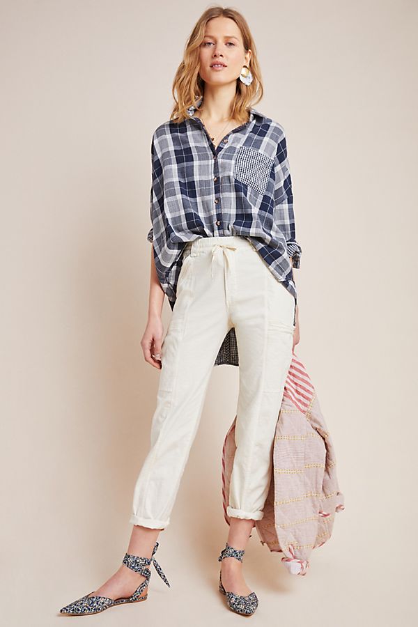Slide View: 1: Angela Cropped Cargo Pants