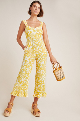 faithfull laszlo smocked jumpsuit