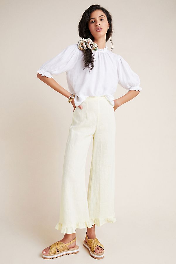 Slide View: 1: Faithfull Selma Linen Pants