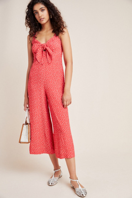 red jumpsuit anthropologie