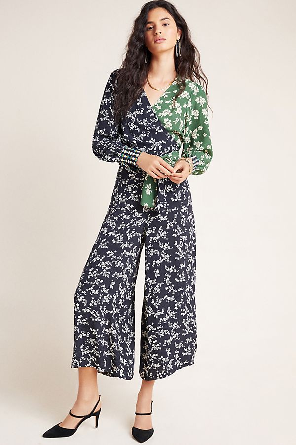 Slide View: 1: Haven Floral Wide-Leg Pants