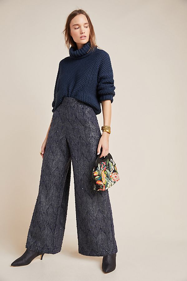 Slide View: 1: Emma Jacquard Trousers