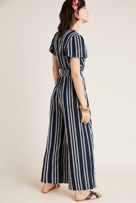 canovas striped jumpsuit