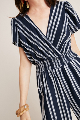 canovas striped jumpsuit