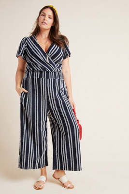 canovas striped jumpsuit