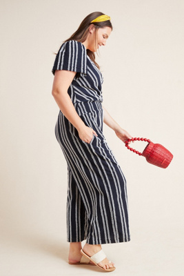 canovas striped jumpsuit