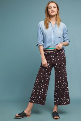 Leopard Sweater Pants | Anthropologie