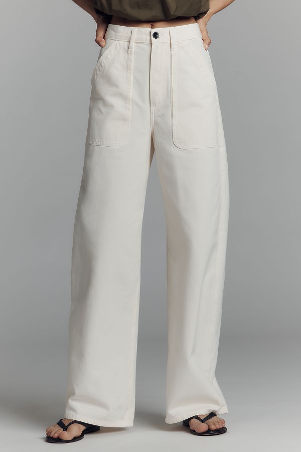 Slide View: 2: Citizens of Humanity Ayla Cargo High-Rise Wide-Leg Pants