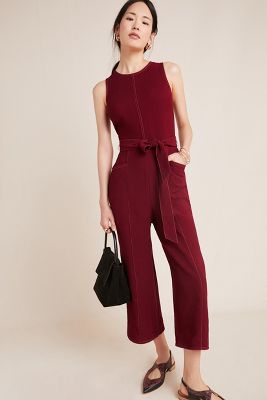 red jumpsuit anthropologie