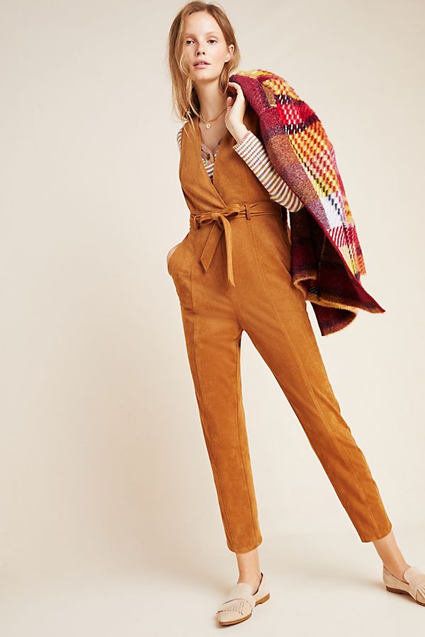 Slide View: 1: Easton Sueded Jumpsuit