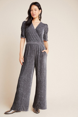 grey velvet jumpsuit