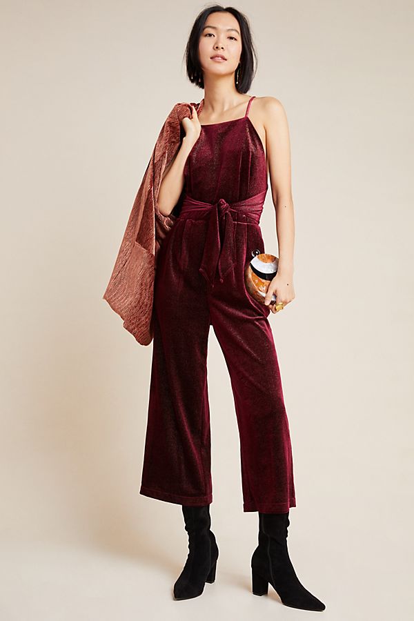 Slide View: 1: Rouge Velvet Jumpsuit