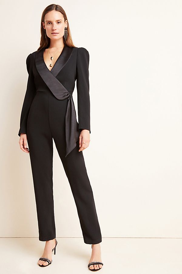 Slide View: 1: Tesorina Tuxedo Jumpsuit