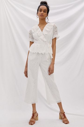 Ruffled Eyelet Jumpsuit product page