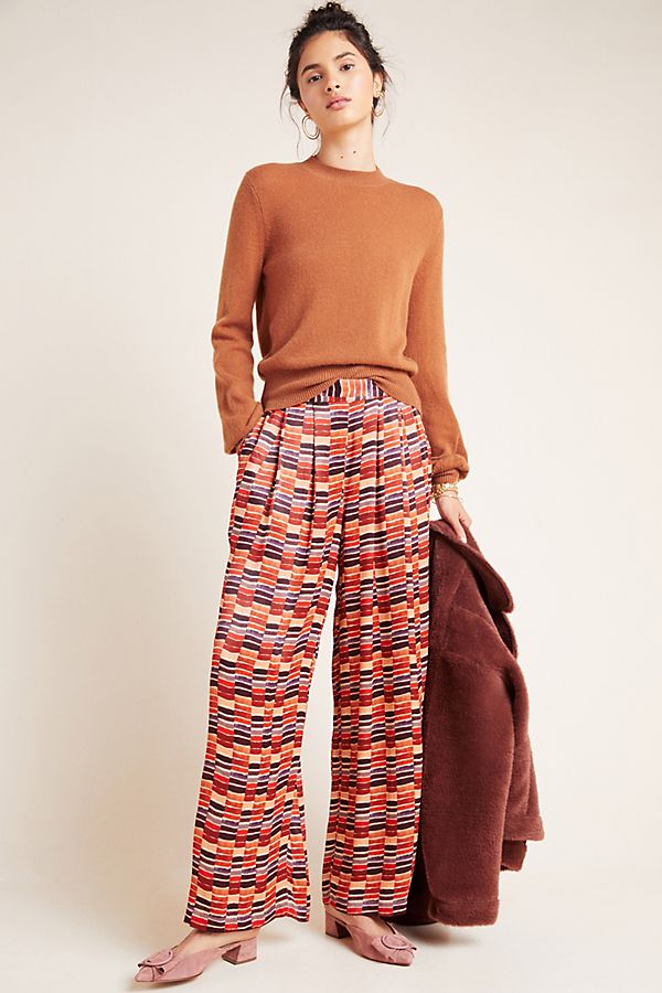 Slide View: 1: Nell High-Rise Wide-Leg Trousers