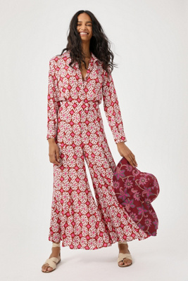 anthropologie gingham jumpsuit