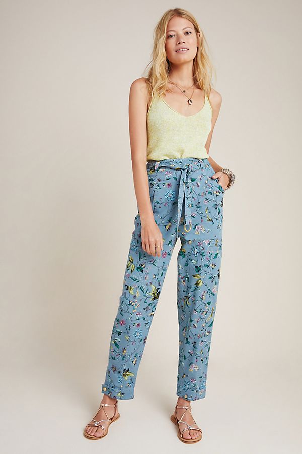 Slide View: 1: Victoria Floral Cargo Pants