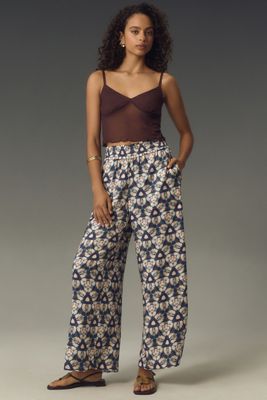 By Anthropologie Wide-Leg Pull-On Trousers